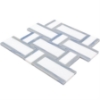 Picture of SOHO Studio Corp - Interlace White Thassos & Blue Macauba