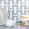 Picture of SOHO Studio Corp - Interlace White Thassos & Blue Macauba