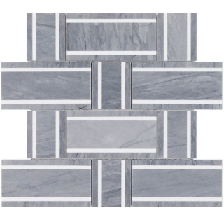 Picture of SOHO Studio Corp - Interlace Burlington Gray & White Thassos