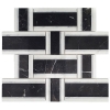 Picture of SOHO Studio Corp - Interlace Nero Marquina, White Carrara & Thassos