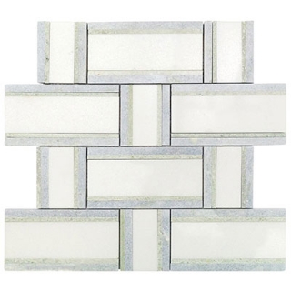 Picture of SOHO Studio Corp - Interlace Thassos, Ming Green & Blue Celeste