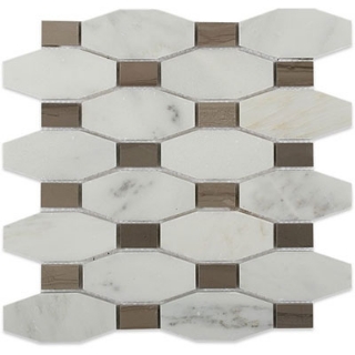 Picture of SOHO Studio Corp - Long Octagon Asian Statuary Athens Gray Dot
