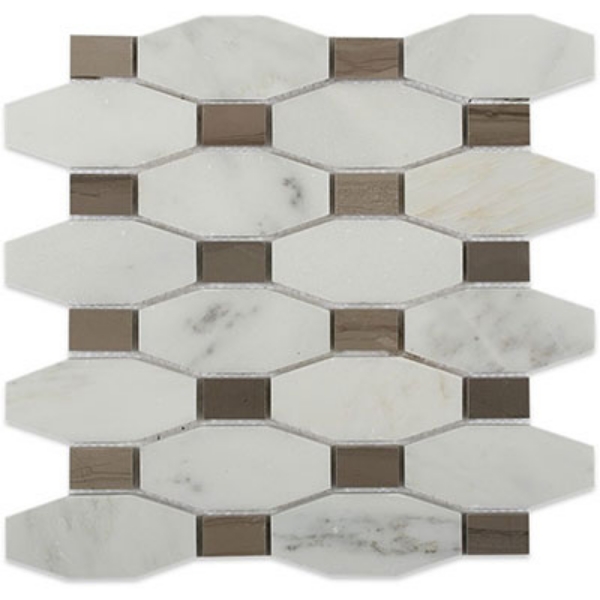 Picture of SOHO Studio Corp - Long Octagon Asian Statuary Athens Gray Dot