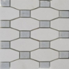 Picture of SOHO Studio Corp - Long Octagon White Thassos Blue Celeste Dot