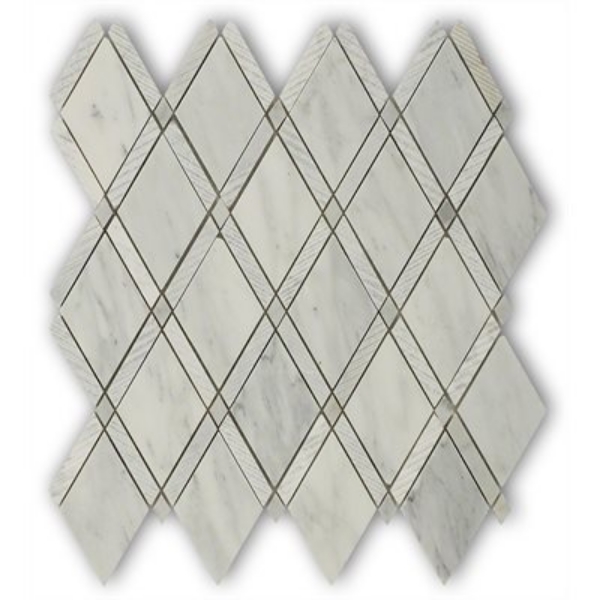 Picture of SOHO Studio Corp - Majestic Mosaic Textured White Carrara