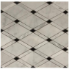 Picture of SOHO Studio Corp - Majestic Mosaic White Carrara Light Gray Black Polished