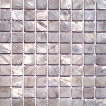 Picture of SOHO Studio Corp - Pearl Mosaic 1 x 1 Mist Gray Flat Squares