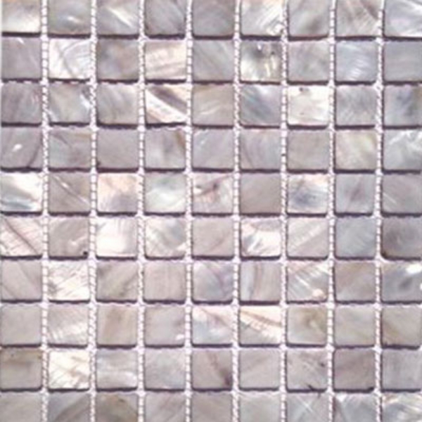 Picture of SOHO Studio Corp - Pearl Mosaic 1 x 1 Mist Gray Flat Squares