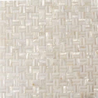 Picture of SOHO Studio Corp - Pearl Mosaic 3D Squares Weave White