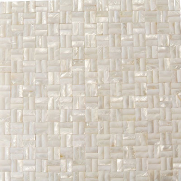 Picture of SOHO Studio Corp - Pearl Mosaic 3D Squares Weave White
