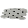 Picture of SOHO Studio Corp - Stella White Carrara with Black Dot