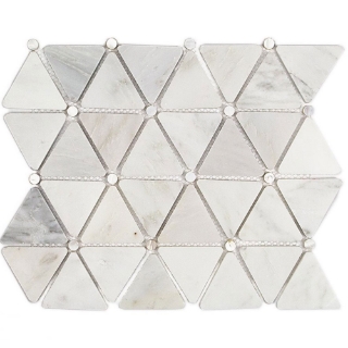 Picture of SOHO Studio Corp - Water Jet Mosaic MJ Trio Asian Statuary & Pearl Dot