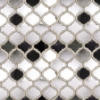 Picture of SOHO Studio Corp - Water Jet Mosaic MJ Vision Lantern Antique Mirror with White Quartz Line