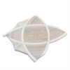 Picture of SOHO Studio Corp - Water Jet Mosaic Zephyr Wooden Beige & White Thassos Line