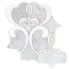 Picture of SOHO Studio Corp - Water Jet Mosaic MJ Athalie White Carrara White Thassos