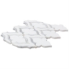 Picture of SOHO Studio Corp - Water Jet Mosaic MJ Viola White Thassos White Carrara Lines