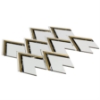 Picture of SOHO Studio Corp - Vanessa Deleon Crystallized Thassos Nero Brass Calacatta Line