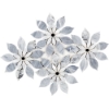 Picture of SOHO Studio Corp - Water Jet Mosaic MJ Rain Flower Bardiglio Nouvelato White Carrara Black Jade Dot