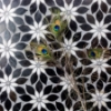 Picture of SOHO Studio Corp - Water Jet Mosaic MJ Rain Flower Black Jade Calacatta Dot