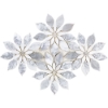 Picture of SOHO Studio Corp - Water Jet Mosaic MJ Rain Flower White Carrara White Thassos Carrara Dot