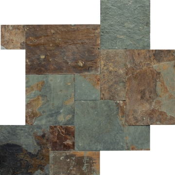 Picture of Daltile - Slate Versailles Pattern Mosaic Mongolian Spring