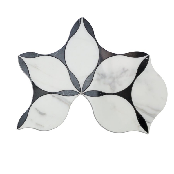 Picture of SOHO Studio Corp - Water Jet Mosaic Ethereal Nero Marquina Calacatta