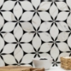 Picture of SOHO Studio Corp - Water Jet Mosaic Ethereal Nero Marquina Calacatta