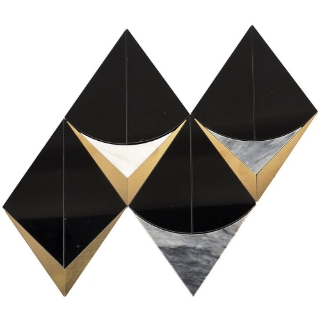 Picture of SOHO Studio Corp - Water Jet Mosaic MJ Monte Carlo Nero