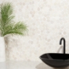 Picture of SOHO Studio Corp - Pebblestone Sliced Lovina White Round