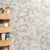 Picture of SOHO Studio Corp - Pebblestone Sliced Prambanan Grey Round
