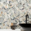 Picture of SOHO Studio Corp - Pebblestone Sliced Sumatra Flat Oval