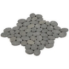 Picture of SOHO Studio Corp - Pebblestone Sliced Black Lava Round