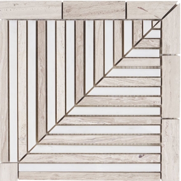Picture of SOHO Studio Corp - Avant Garde Linear Corner Asian Statuary Wooden Beige