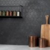 Picture of SOHO Studio Corp - Artile Hexagon Black Gold