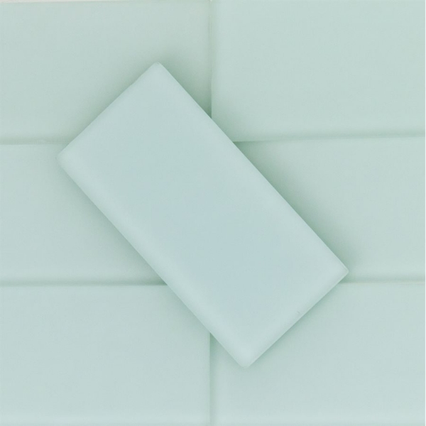Picture of SOHO Studio Corp - Crystal 3 x 6 Frosted Seafoam Green