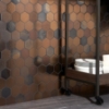 Picture of SOHO Studio Corp - Art Lava Hexagon Metallic Bronze