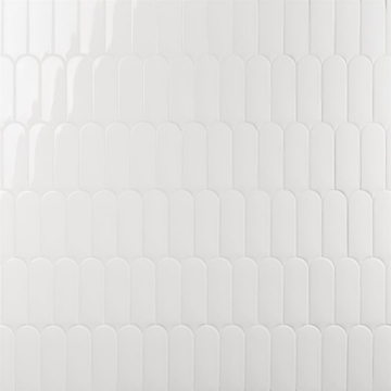 Picture of SOHO Studio Corp - Fan 3 x 8 White / Polished
