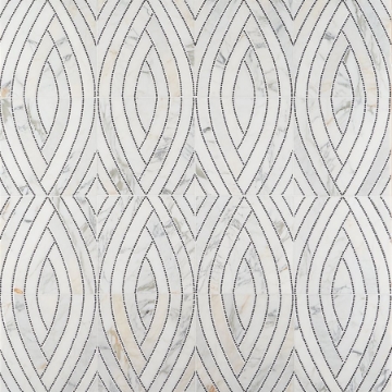 Picture of SOHO Studio Corp - New Palm Beach by Krista Watterworth Leaf White