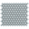 Picture of SOHO Studio Corp - Simple Mosaic Rimmed Penny Rounds Mist Gray
