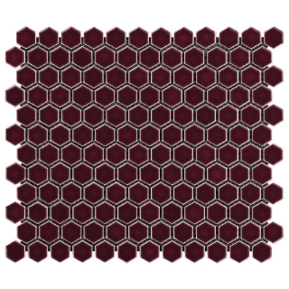 Picture of SOHO Studio Corp - Simple Mosaic Rimmed Penny Rounds Plum