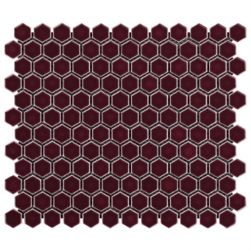 Picture of SOHO Studio Corp - Simple Mosaic Rimmed Penny Rounds Plum