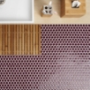 Picture of SOHO Studio Corp - Simple Mosaic Rimmed Penny Rounds Plum