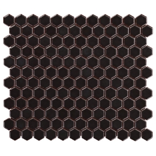 Picture of SOHO Studio Corp - Simple Mosaic Rimmed Penny Rounds Charcoal