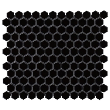 Picture of SOHO Studio Corp - Simple Mosaic Solid Hexagon Black / Polished