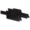 Picture of SOHO Studio Corp - Xena Nero - Nero Marquina & Brass