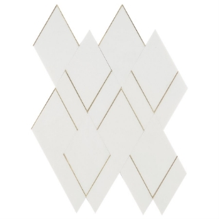 Picture of SOHO Studio Corp - Xena Thassos - White Thassos & Brass