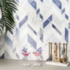 Picture of SOHO Studio Corp - Zayden Azur - White Carrara Calacatta Blue Macauba & Aluminum