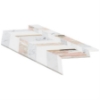 Picture of SOHO Studio Corp - Zayden Rosa - Rosa Norvega White Carrara White Thassos & Brass