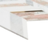Picture of SOHO Studio Corp - Zayden Rosa - Rosa Norvega White Carrara White Thassos & Brass