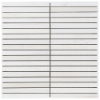 Picture of SOHO Studio Corp - Bianco Dolomite Stacked Mosaic Bianco Dolomite Polished